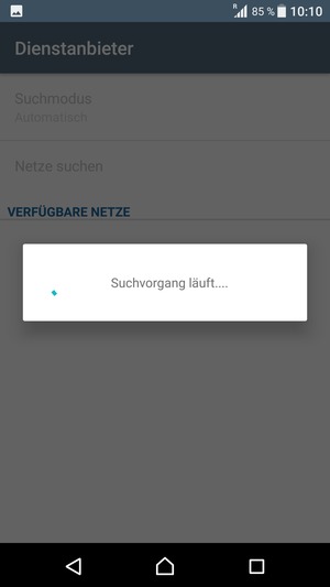 Warten Sie, bis die Suche abgeschlossen ist