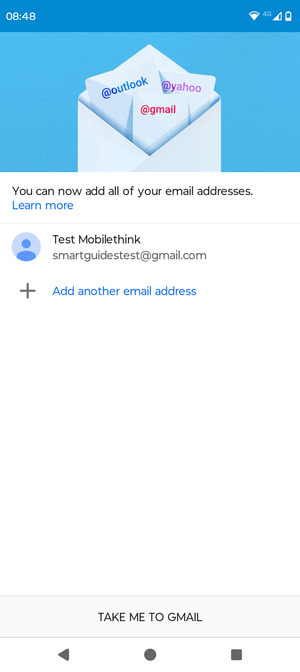 Select TAKE ME TO GMAIL