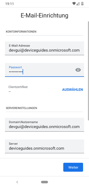Geben Sie Ihre Passwort ein