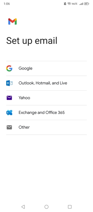 Select Outlook, Hotmail, and Live