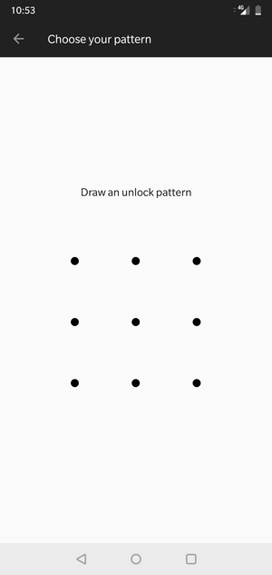 Draw an unlock pattern