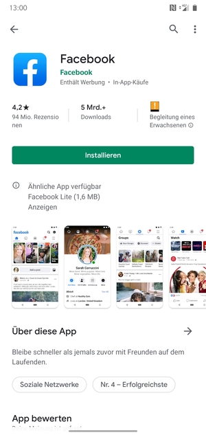 Wählen Sie Installieren