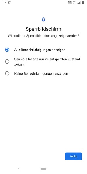 Wählen Sie die gewünschte Option und wählen Sie Fertig