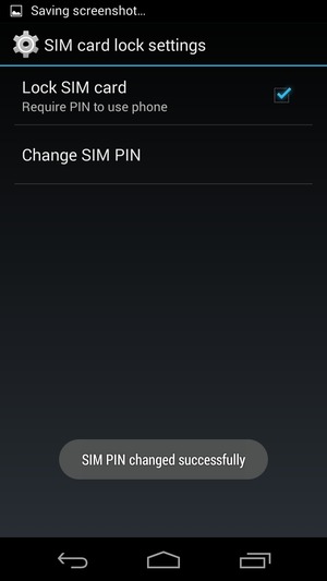 Your SIM PIN has been changed