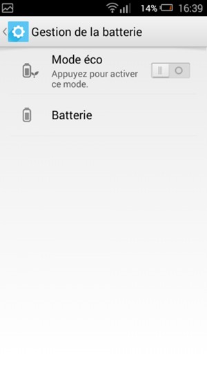 Sélectionnez Mode éco