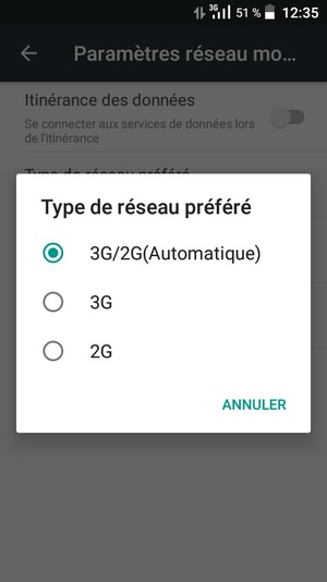 Sélectionnez votre option préférée