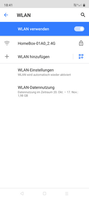 Wählen Sie das Wireless-Netzwerk, zu dem Sie eine Verbindung herstellen möchten