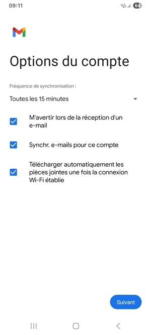 Sélectionnez Suivant