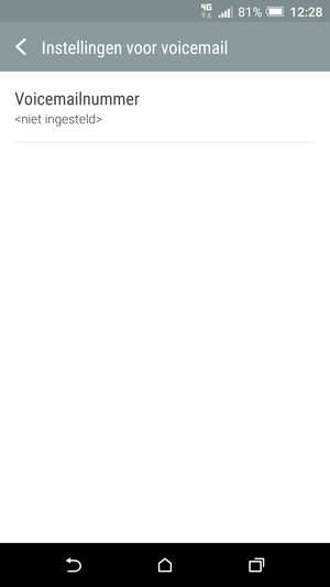 Selecteer Voicemailnummer