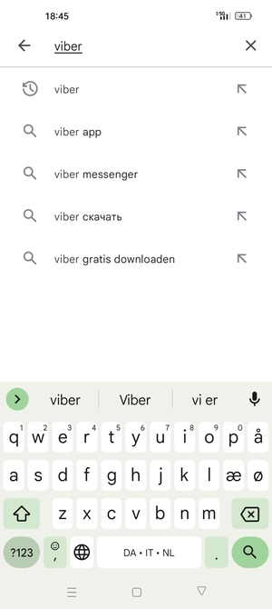 Voer de app-naam in en selecteer Zoeken