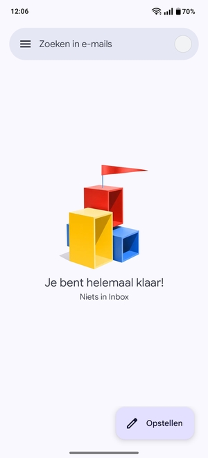 Uw Gmail is klaar voor gebruik