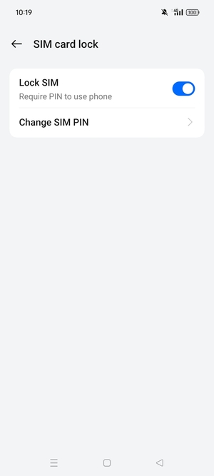 Select Change SIM PIN