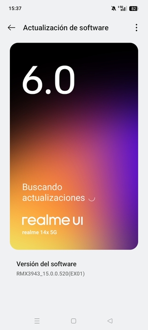 Espere a que la búsqueda termine