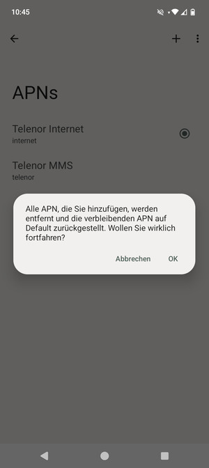 Wählen Sie OK