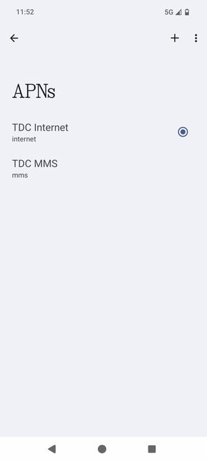 El teléfono ha sido configurado para MMS