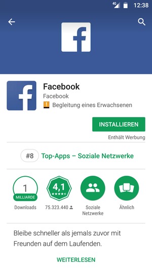 Wählen Sie INSTALLIEREN