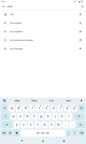 Geben Sie den Namen der App ein und wählen Sie Suchen