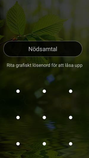 Din telefon är nu säkrad med ett skärmlås