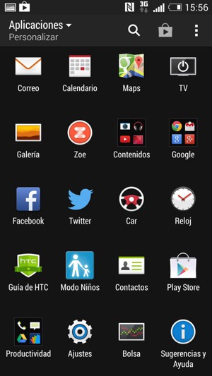 Para copiar los contactos de la tarjeta SIM, vaya al menú Aplicaciones y elija Contactos
