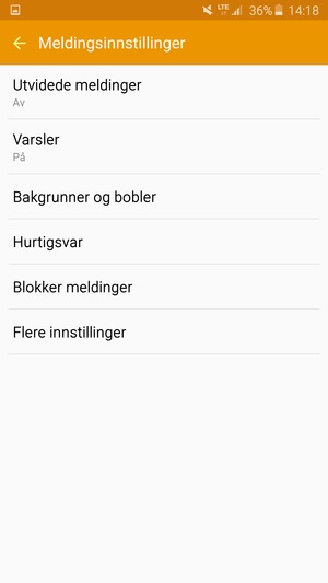 Velg Flere innstillinger