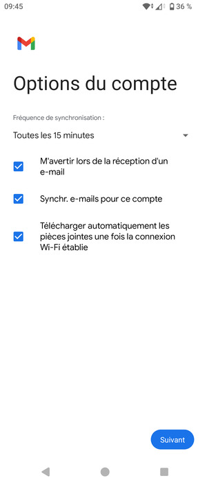 Sélectionnez Suivant