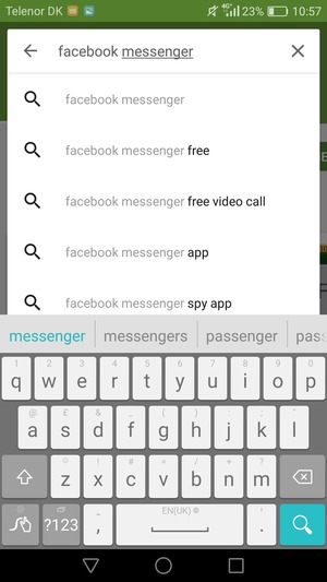 Enter the app name and select Search
