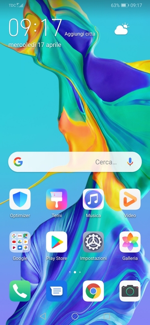 Seleziona Impostazioni