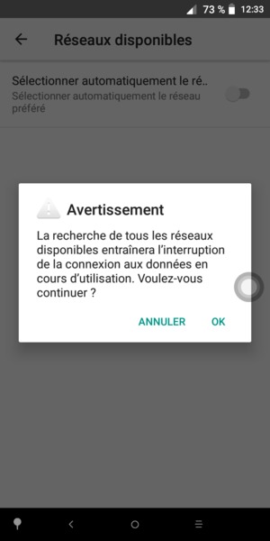 Sélectionnez OK