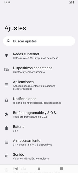 Seleccione Redes e Internet