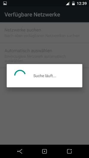 Warten Sie, bis die Suche abgeschlossen ist