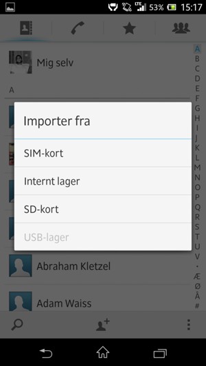 Vælg SIM-kort