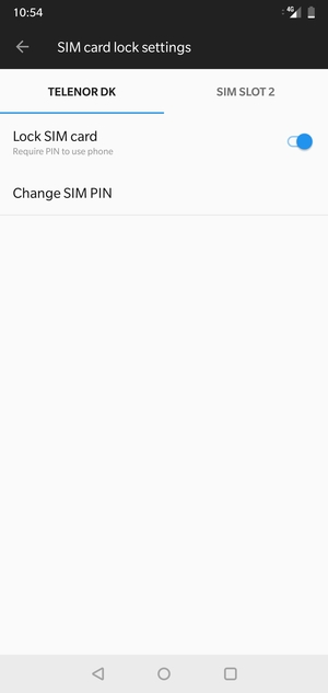 Select Public and Change SIM PIN