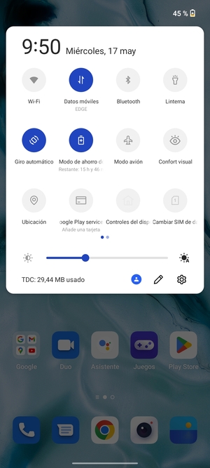 Active Modo de ahorro de batería