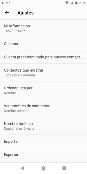 Desplácese y seleccione Importar