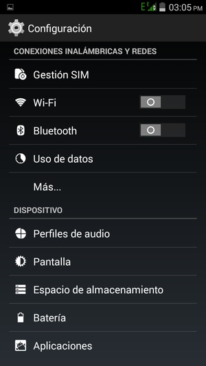 Seleccione Pantalla