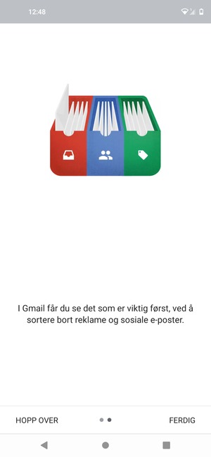 Velg FERDIG