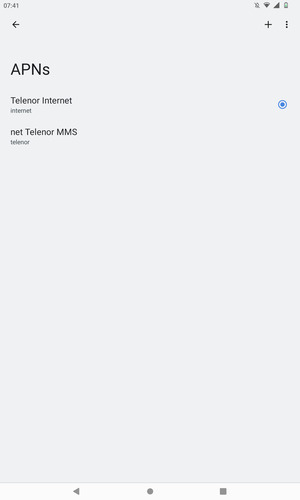 Select the Menu button