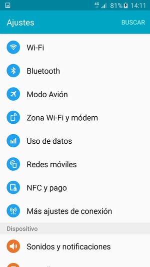Seleccione Redes móviles