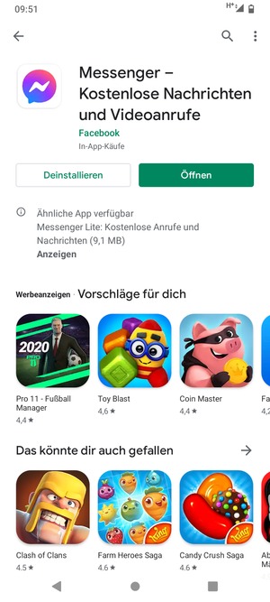 Wählen Sie Öffnen