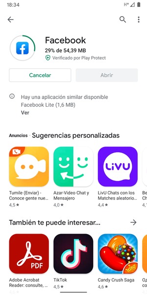Espere a que el proceso de instalación finalice