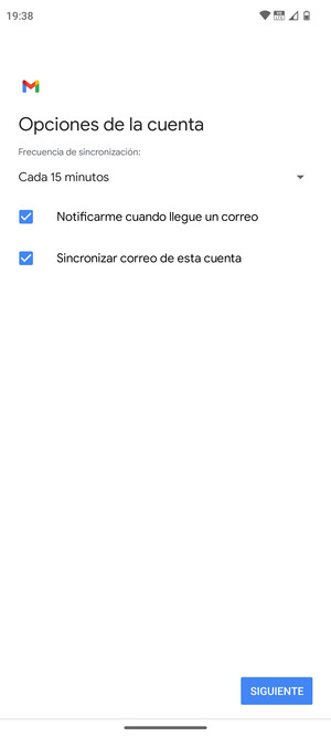 Seleccione SIGUIENTE