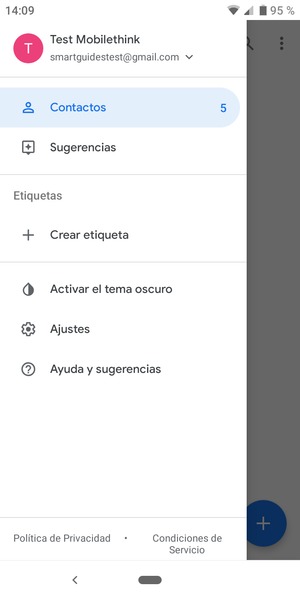 Seleccione Ajustes