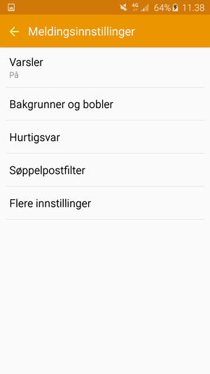 Velg Flere innstilinger