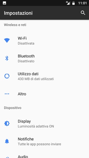 Seleziona Altro