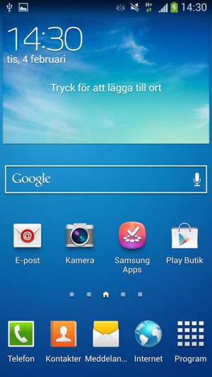 Välj Program