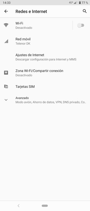 Seleccione Zona Wi-Fi/Compartir conexión
