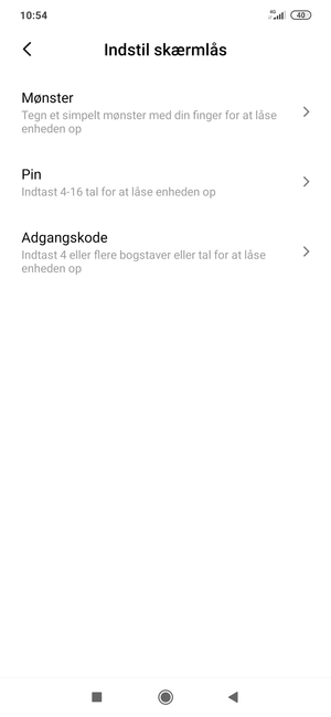 Vælg Mønster