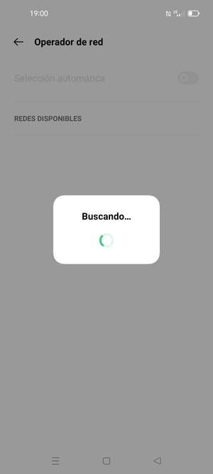 Espere a que la búsqueda termine