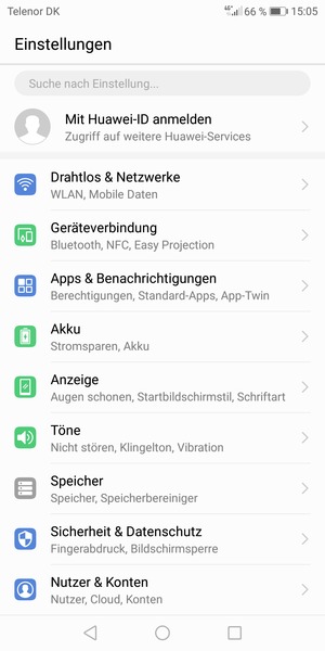 Wählen Sie Drahtlos & Netzwerke