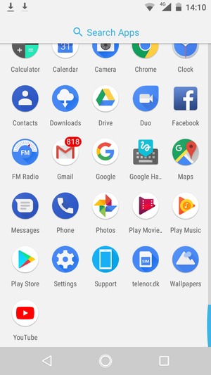 Scroll to and select Settings